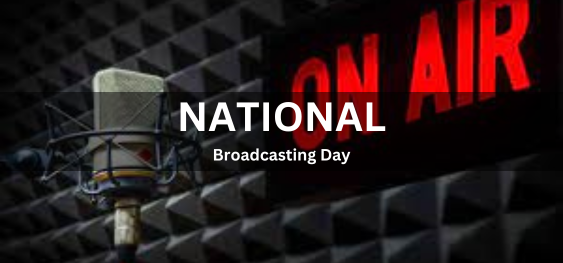 National Broadcasting Day [ राष्ट्रीय प्रसारण दिवस]